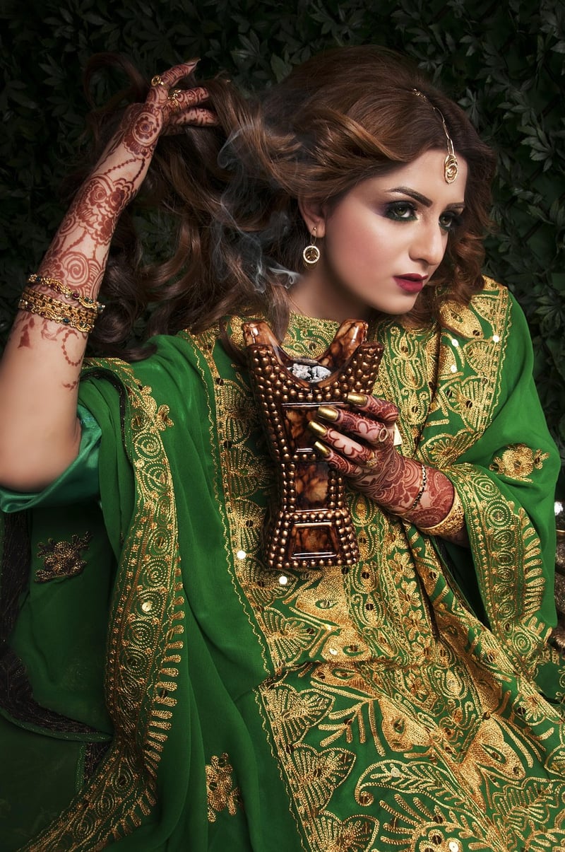 Bride in Chic Wedding Attire