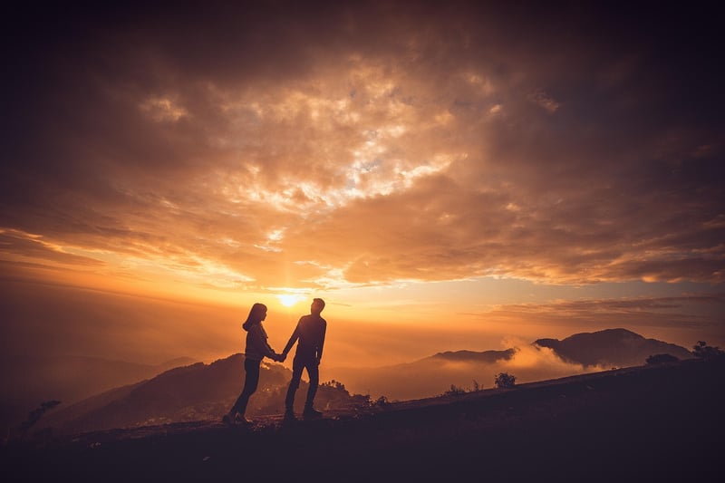 Couple at sunset